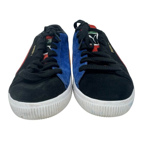 PUMA Suede VTG Teams Low Black Burnt Red Men’s Sz 9.5 - Picture 3 of 7